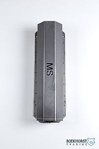 RVS stro koker achterwand 45cm 